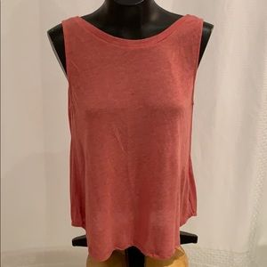 Open-back tank top